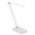 Safco Vamp LED Wireless Charging Lamp, Multi-pivot Neck, 16.75 in. High, White 1009WH